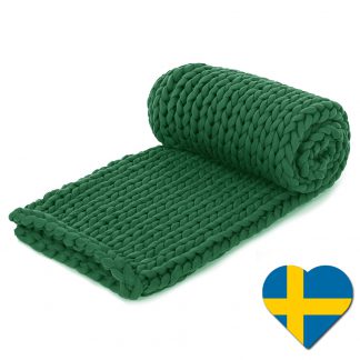 Verzwaringsdeken gebreid groen